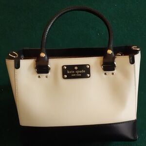 Kate Spade Black and Cream Women's Bag